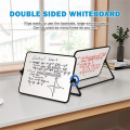 Dry Erase White Board with Stand Erasable Whiteboard with Support Desk Stable A4 Size. 