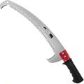 Double Side Pruning Saw Curved Blade Hand Saw | Professional Pruning Saw with Hook Rust Resistance Sharp Teeth Blades |With Rubber Grip Handle. 