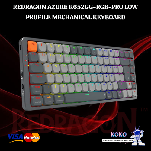 REDRAGON AZURE K652GGRGBPRO LOW PROFILE MECHANICAL KEYBOARD Daraz.lk