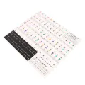 Piano Beginner Sticker Colorful Transparent Removable Large Letter Reusable Piano Keyboard Sticker for 49/54/61/88 Key Keyboards. 