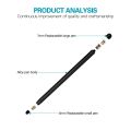 Universal Two-end Rubber Nibs Capacitive Stylus Pen with Magnetic Cap. 