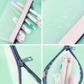 Foldable Pencil Stationery Bag Waterof Cosmetic Packet Portable Travel Home Storage Pack Dustof Jewelry Toys Storing  Large Capacity  Zipper Pouch. 