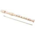 8 Holes High Pitch Soprano Recorder Flute ABS Instruments Reed Pipe Kids White Recorder Soprano Clarinet Long Flute Baroque Style Recorder Fingering Musical Instrument Accessories Beginner. 