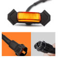 for 2016 -2020 Front Grille Lighting LED Grille Lights Kit 4 PCS(Amber Shell Yellow Light). 