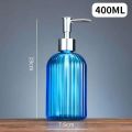 Glass Soap Dispenser Bottle Bathroom Liquid Shampoo Shower Gel Bottle Refillable Storage Container Soap Press Empty Bottles. 