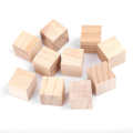 Wooden Blocks Craft Natural Square Wood Cubes for DIY Crafts Handmade Woodcrafts Kids Home Decor. 
