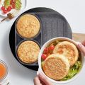 Pancake Pan Nonstick Egg Frying Pan,2 Hole Frying Pot Pan Thickened Non-Stick Omelet Pot Square Egg Pancake Steak Pan Cooking Egg Ham Pans Breakfast Maker Kitchen Omelet Pan. 