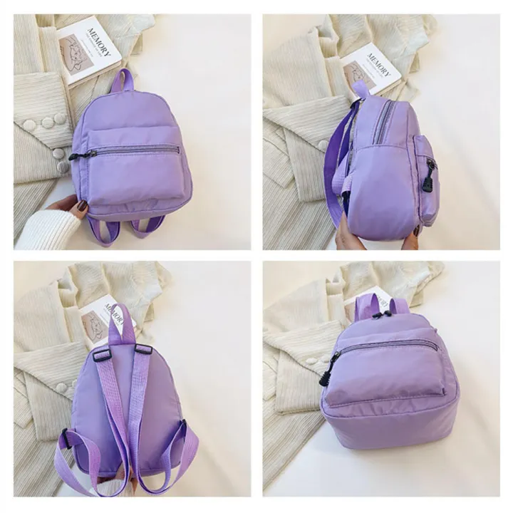 Multi-functional%20Mini%20backpack%20Stylish%20Nylon%2023**9cm%20Women%20small%20travel%20bagpack%20Fashionable%20%20Ladies%20Korea%20style%20for%20Travel%20School%20Daily%20use%20Outdoor%20activities%20Gift%20for%20teens%20-%20Image%204