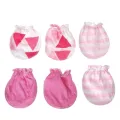 3 Pairs Fashion 1-24 Month kids Anti Scratching Gloves Newborn Protection Face Cotton Scratch Mittens. 