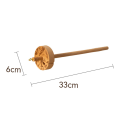 Spindle Yarn Tool Wooden Hardwood Spinner Wheel Yarn Spin Spindle for Beginners & Advanced, Perfect for Yarn Making and Sewing. 