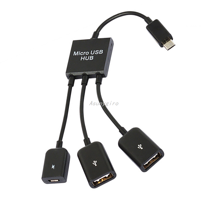 Asunygiro 3 In1 Micro OTG USB Port Game Mouse Keyboard Adapter Cable ...
