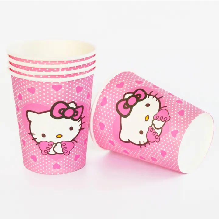 Hello%20Kitty%20Theme%20Party%20tableware%20supplies%20Paper%20cups,%20Plates,%20Straws,%20Napkins%20-%20Image%203