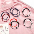 2Pcs/Set Lovers Heart Couple Magnetic Distance Bracelet -Matching Friendship Bracelet -Rope Braided Kit Valentine's Day Jewelry. 