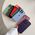 with LOGO Soft Silicon Microfiber Cloth Back Phone Case Cover for iPhone 16 15 Pro Max 14 13 12 11 XR X 7 8 Plus + XS Mini. 
