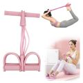 Multi-Function Tension Rope Band & Pedal Puller Resistance Band, 6-Tube Elastic Yoga Pedal Puller Resistance Band, for Abdomen/Waist/Arm/Leg Stretching Slimming Training, Multifunction Tension Rope Elastic Yoga Pedal Puller. 