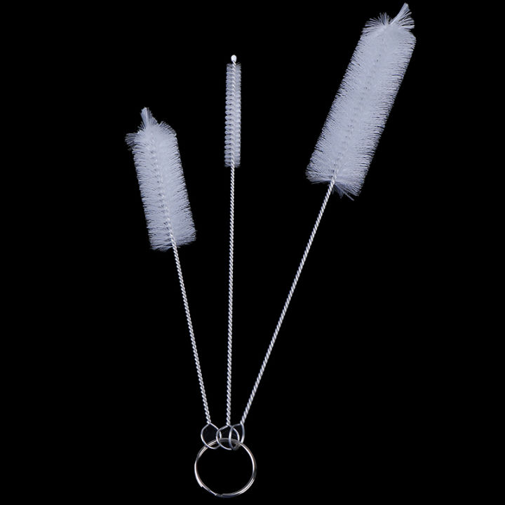 White 3Pcs lab test tube cleaning brush household kitchen bottle clean tool SEVICH