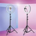 DX-260 26cm , Adjustable & Multiple colure ,TIK TOK Ring Fill Light with 10ft Tripod with USB. 