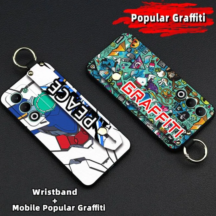 Shockproof%20Cartoon%20Phone%20Case%20For%20OPPO%20A5%205G/4G%202025%20Global%20Lanyard%20Wristband%20Back%20Cover%20Silicone%20Fashion%20Design%20Durable%20-%20Image%203