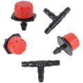200 Adjustable Irrigation Drippers with Drip Irrigation Kit for Garden Watering Fitting. 