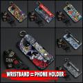 Durable personality Phone Case For One Plus 7T/1+7T Wristband Anti-dust Anti-knock Silicone Kickstand Phone Holder ring. 