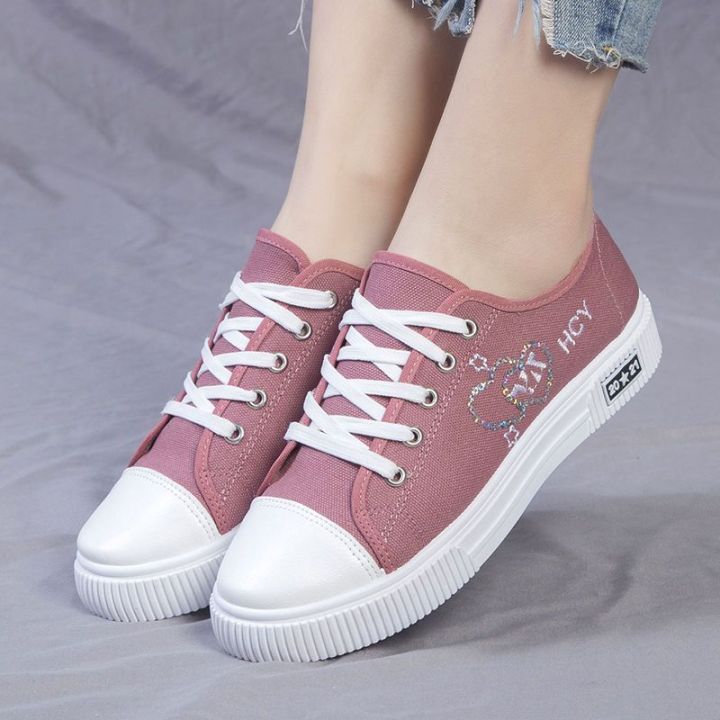 Women's%20Canvas%20Shoes%20Spring%20New%20Korean%20Style%20Versatile%20Schoolgirl%20Casual%20Shoes%20Soft-Soled%20Non-Slip%20Breathable%20Junior%20High%20School%20Student%20Sneakers%20-%20Image%202
