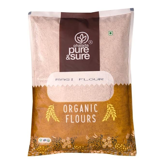 Pure & Sure Organic Ragi Flour | Gluten free | Ragi Flour 500g | Daraz.lk