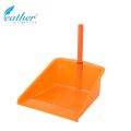 LONG HANDLE DUSTPAN  70CM PLASTIC COATED METAL HANDLE  - FEATHER BRAND. 