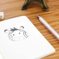 Retro Notebook diary Classic design Blank paper Black cover Sketchbook 88 pages A6 size Graffiti painting for Office supplies. 