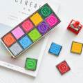 Panda Online 20 Colors Craft Ink Pads Stamps Partner Rainbow Finger Ink Set for Kids DIY Scrapbooking Crafting. 