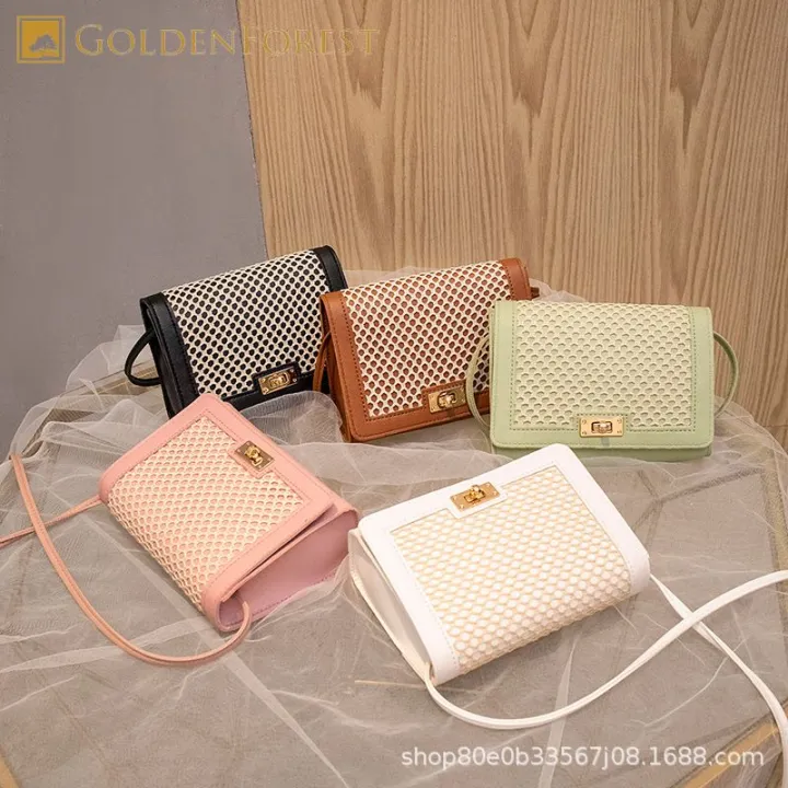 Korea%20Fashion%20Grid%20Ladies%20Shoulder%20Bag%20Cute%20Sweet%20Ladies%20Crossbody%20Bag%20090#%20-%20Image%202