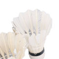 Goose Feather Badminton White Goose Feather Shuttlecocks Accurate Control for Outdoor for Sports Training. 