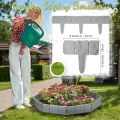 Garden PP Fence Edging,10Pcs Home Garden Border Edging Plastic Fence Stone DIY Landscape Fence Fit for Lawn Flow. 