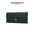 MATEYOYO Women's Long Wallet Simple Fashion Purse Large Capacity Cash Purse Multifunctional Clutch Wallet PU Leather Card Wallet Handbag Zipper Coin Pocket. 