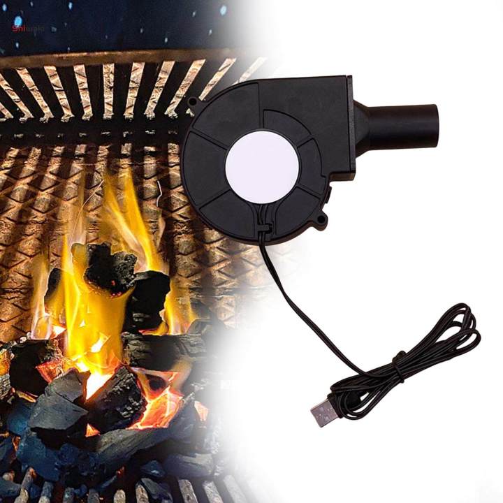 BBQ Blower Fan USB 5V Small Multi Used Lightweight for Camping Cooking Air Pump Tools