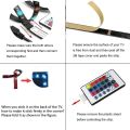 5 Meter LED Strip Light with Remote Control Waterproof Multicolour Changing Light Strip with Bright RGB Colour Home Decoration Festival Light Hotel Gaming Setup Light Diwali Table PC TV  Ceiling. 