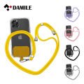 【ThinkWay】 1.5M Adjustable Phone Universal Rope Hanging Cord Soft Rope Phone Strap Lanyard Phone Accessories Phone Holder Case  Lanyard Neck Hanging. 