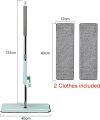 Flat Microfiber Magic Mop for Floor Cleaning, Home Hands Free Squeeze Mop 360° for Hardwood, Laminate Floor, Stainless-Steel Handle with 2 Washable Pads. 