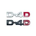 D4D D-4D Logo Car Sticker Emblem Badge Decals for Toyota Prado Land Cruiser Fortuner Tundra Vios Harrier Hilux Camry Corolla CHR. 