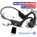 D card 3 supports S2 waterproof sports bone conduction headphones wireless Bluetooth 5.Headphones noise cancelling headset microphone MP. 