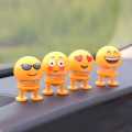 6pcs/Set Big 8 cm Emoji Car Shaking Head Doll Emoticon Pack Spring Doll Car Interior Smiley Face Springs Dancing Toys. 