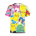 Pokemon Piakchu Anime 3D Printed T shirt Cartoon Kid Clothing Sweatshirt For Kids 2023 Summer New Tshirts Casual Boys T Shirts. 