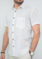 Premium Linen Short Sleeve Shirt. 