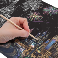 Handmade Accessories Adults Scratching Drawing Decompression Tool Toy Scraping Painting Birthday Gift DIY Craft A. 