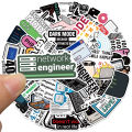 50pcs Funny Cartoon Software Engineer Stickers IT Programming Decals For Laptop Water Bottle Phone Geek Waterproof Graffiti. 