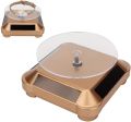 Solar Showcase 360 Turntable Rotating For Jewelry Mobile Phone Watch Ring Camera Displaying Mount Stand. 