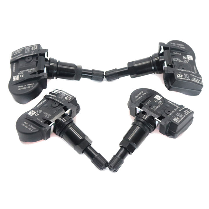 4Pcs Tire Pressure Sensor Tire Pressure Monitoring Sensor TPMS 1034602-00-B 433MHz for - MODEL 3 S X 103460200B