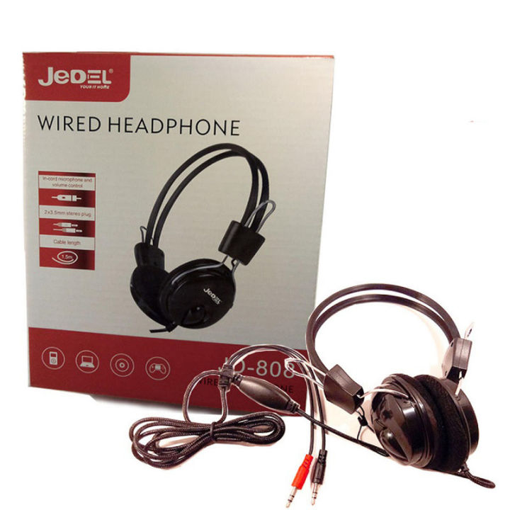 Jahdiel Computer Peripherals Jedel JD-808 Wired Headphone | Daraz.lk
