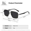 LouisWill Men Sunglasses Double Beam Frame UV400 Polarized Glasses Square Shape Sunglasses Eyewear Ultra Light Elastic Leg Anti Glare Glasses Outdoor Sports Driving Sunglasses. 