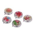 First Aid Health Care Storage Pill Medicine Floral Print Box Container Organizer Creative Pill Box Three Compartment Pill Box. 