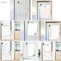 Magnet Board Sticker Planner Planner Refrigerator Fridge List Magnetic Memo Notes Calendar. 